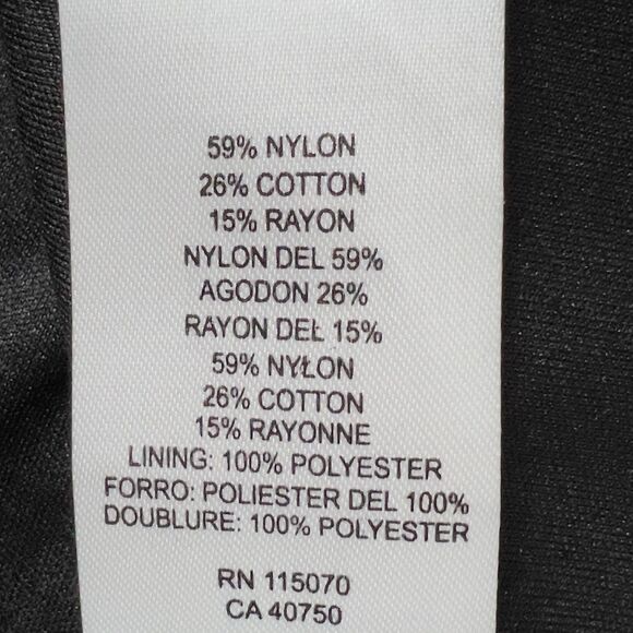 Nina Leonard Sheer Lace Overlay Mock Neck Sheath Dress Sz L Black Long Sleeve - Picture 14 of 16